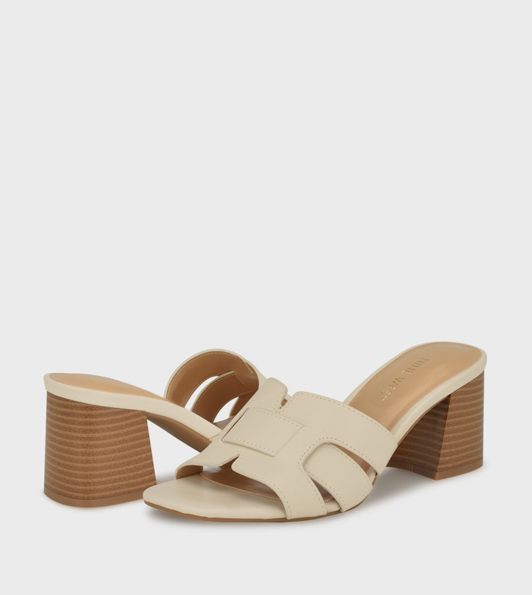 GLANCE Block Heel Sandals