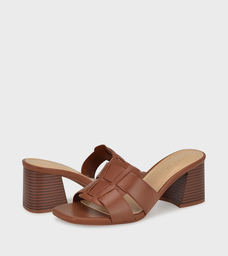 Open Toe Block Heel Sandals