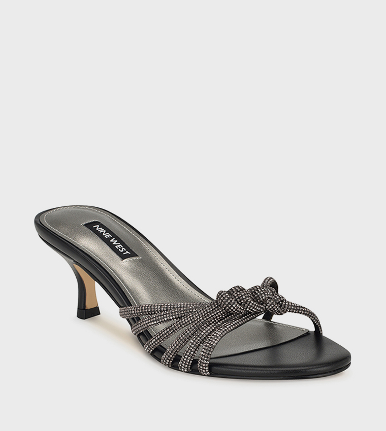 Nine west black kitten heels online