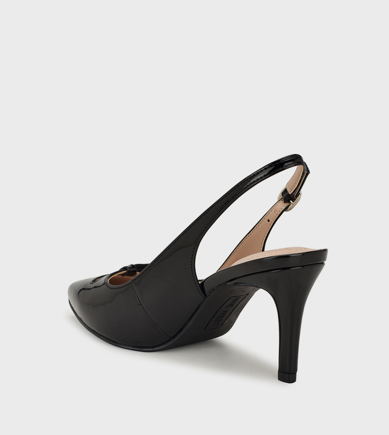 GLIYA Cut-Out Detail Slingback Pumps