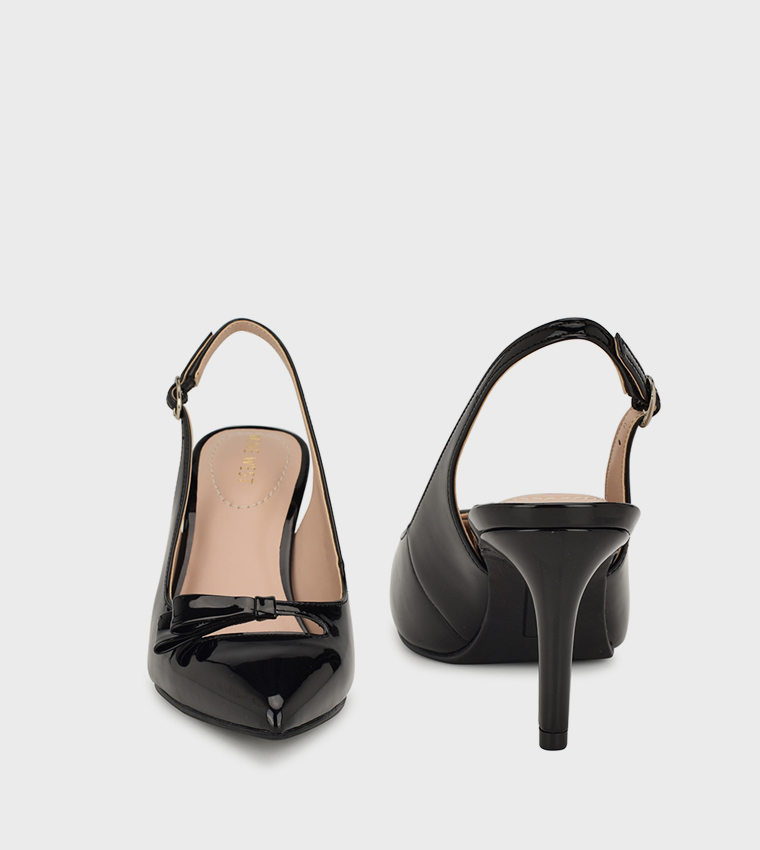 GLIYA Cut-Out Detail Slingback Pumps