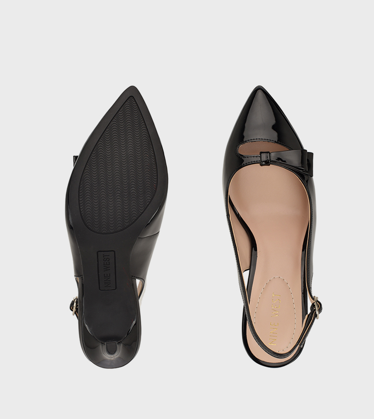 GLIYA Cut-Out Detail Slingback Pumps