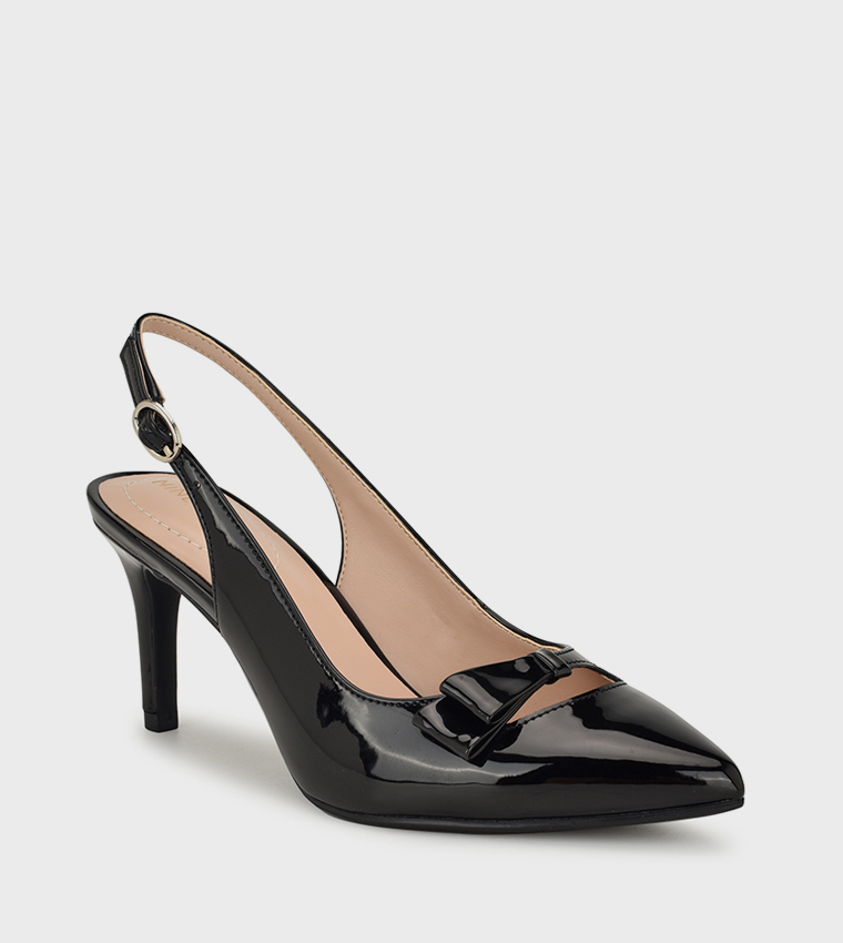 GLIYA Cut-Out Detail Slingback Pumps