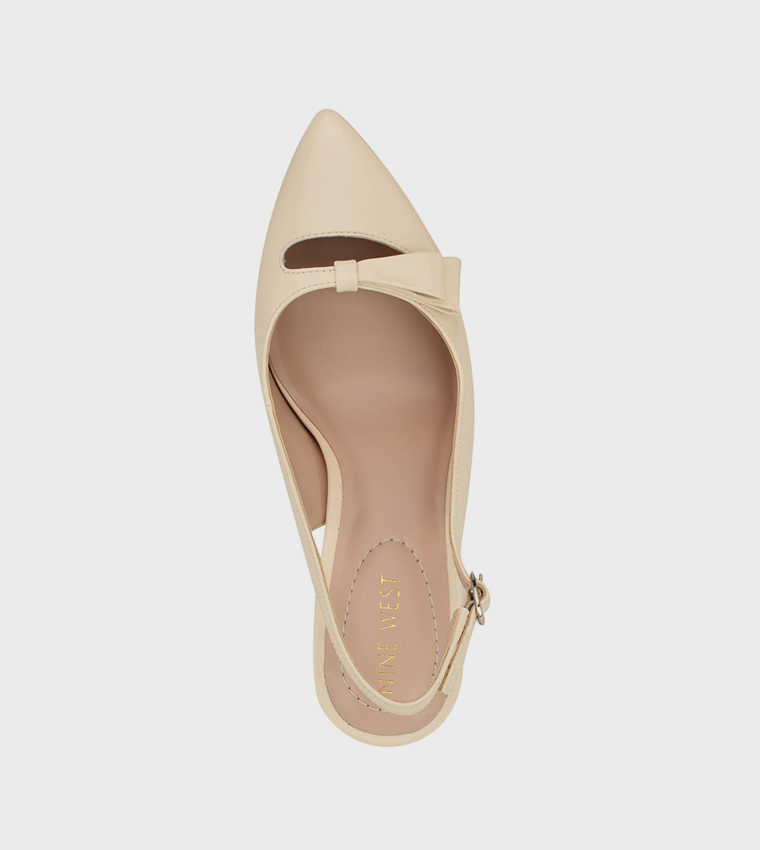 GLIYA Cut-Out Detail Slingback Pumps