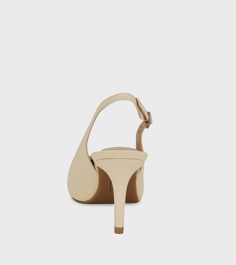 GLIYA Cut-Out Detail Slingback Pumps