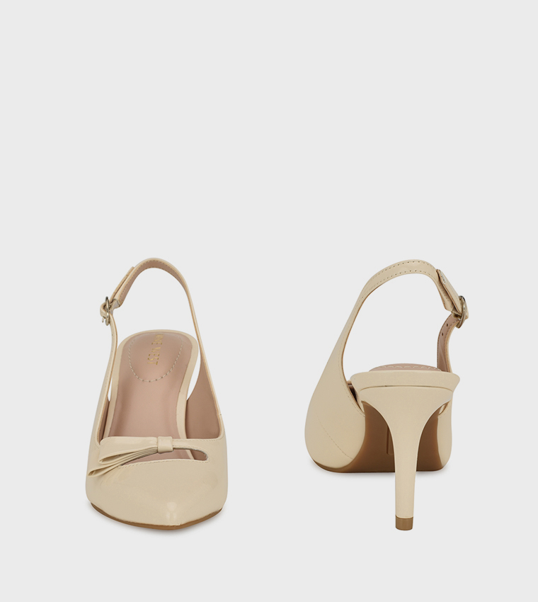 GLIYA Cut-Out Detail Slingback Pumps
