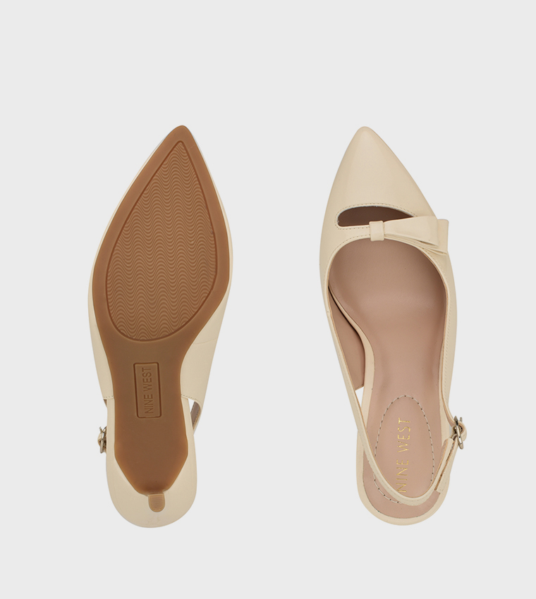GLIYA Cut-Out Detail Slingback Pumps