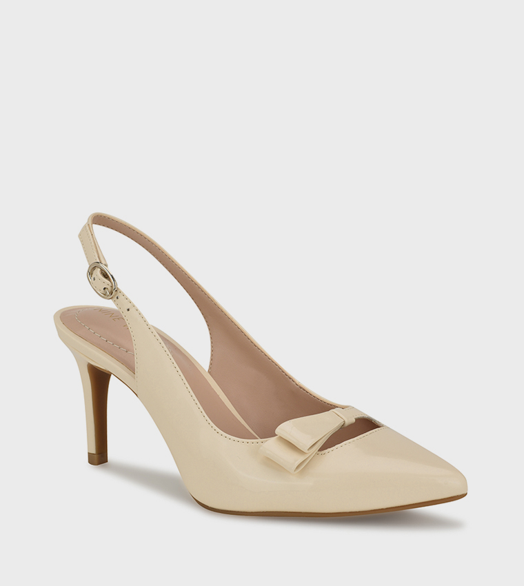 GLIYA Cut-Out Detail Slingback Pumps