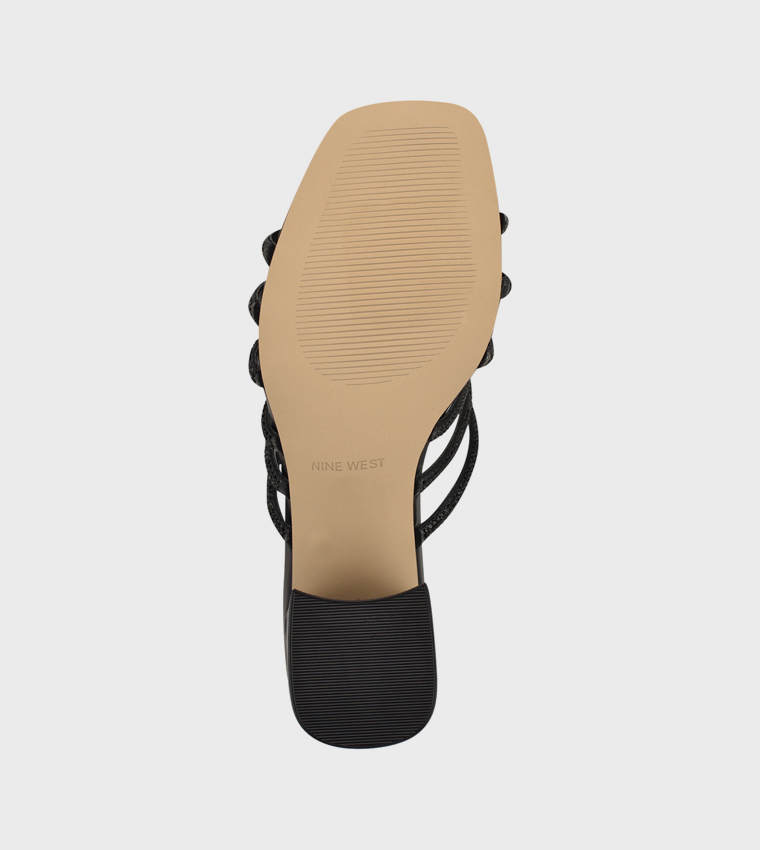 GRASSA Embellished Block Heel Sandals