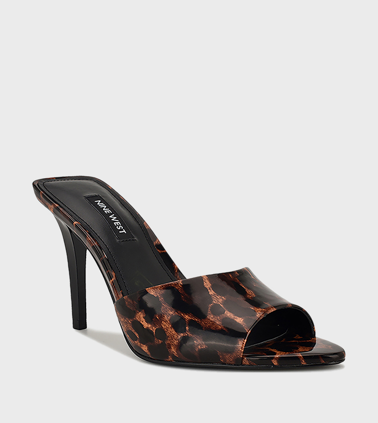 HATHER Leopard Print Heeled Sandals