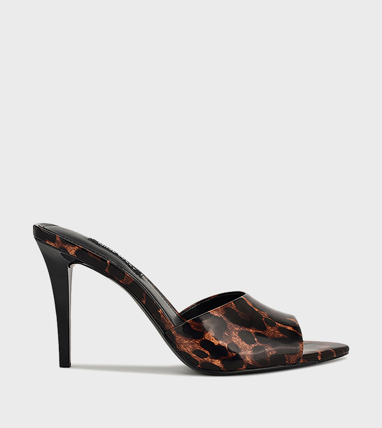 HATHER Leopard Print Heeled Sandals