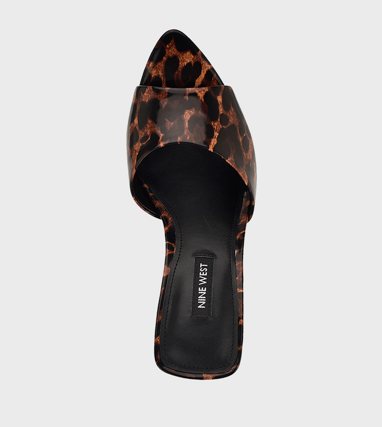 HATHER Leopard Print Heeled Sandals