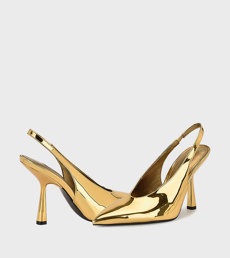 KATES Metallic Slingback Pumps