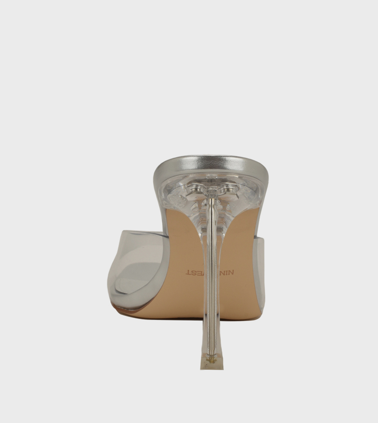 KISCO8 Clear Strap Stiletto Heel Sandals