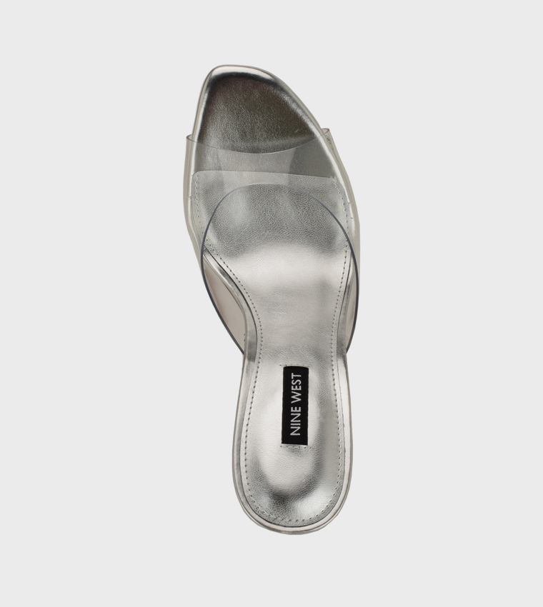 KISCO8 Clear Strap Stiletto Heel Sandals