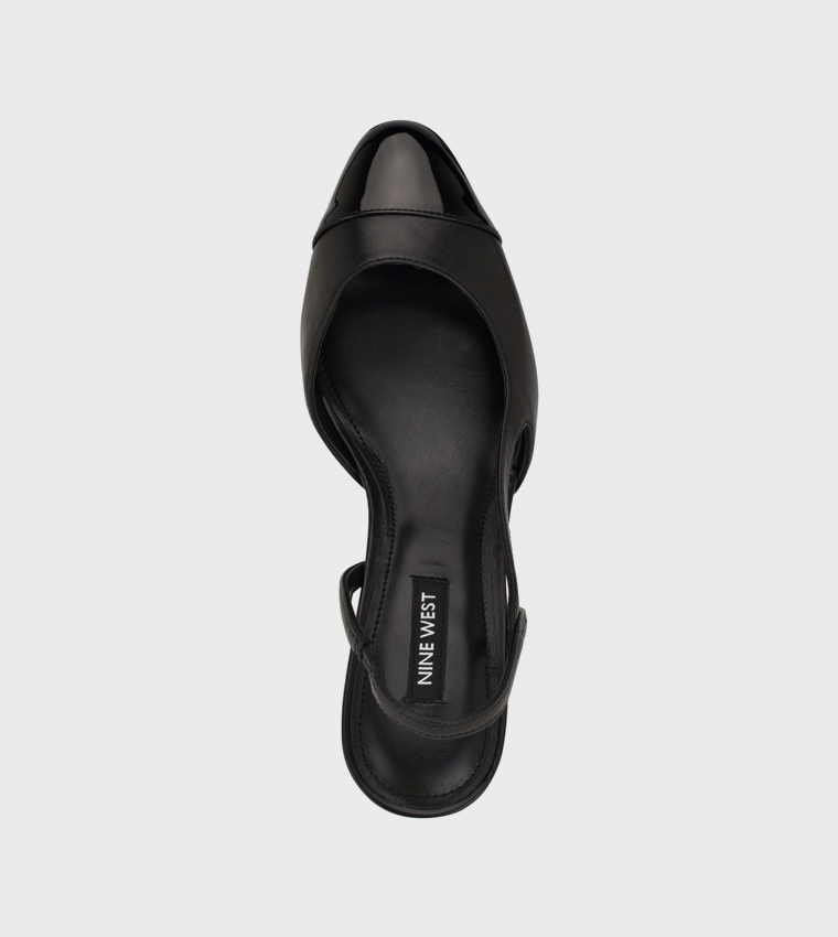 LACROS Block Heel Slingback Pumps