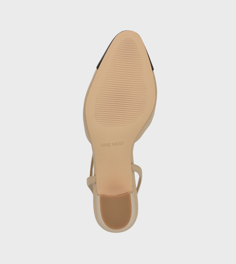 LACROS Block Heel Slingback Pumps
