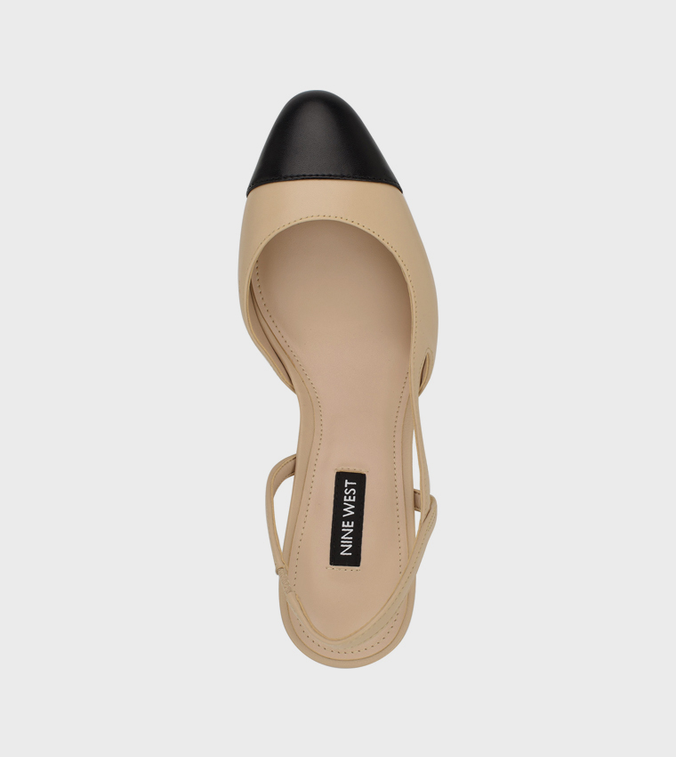 LACROS Block Heel Slingback Pumps