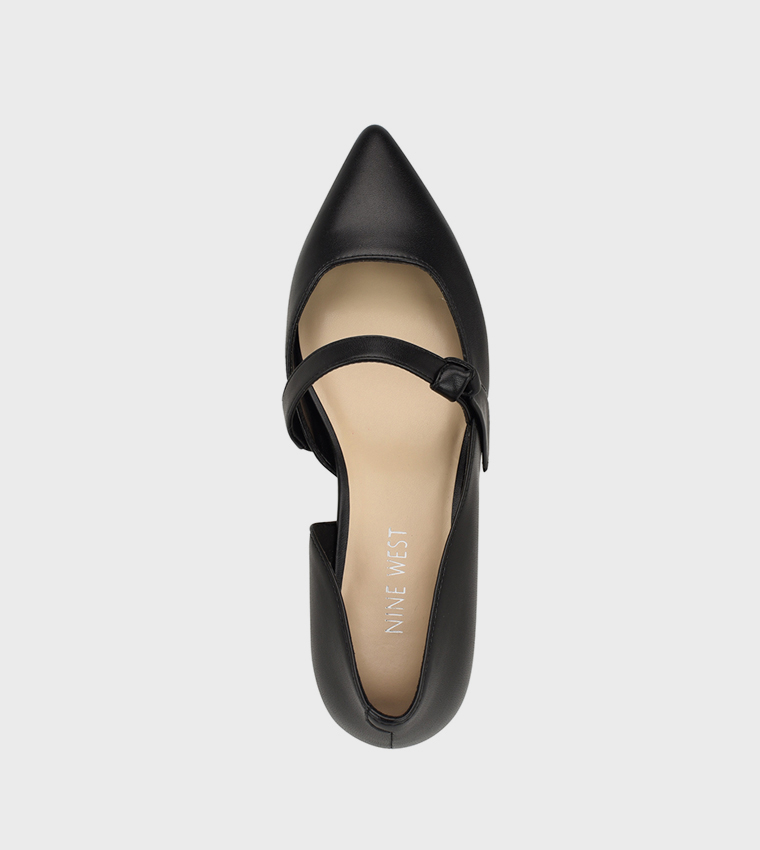 LEEZA Pointed Toe Mary Janes