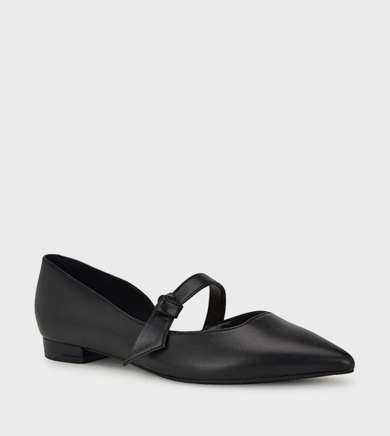 LEEZA Pointed Toe Mary Janes