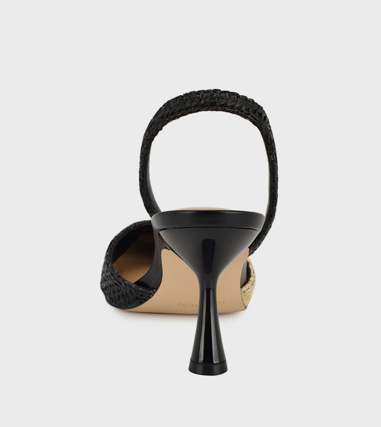 MAOUA Straw Sligback Pumps