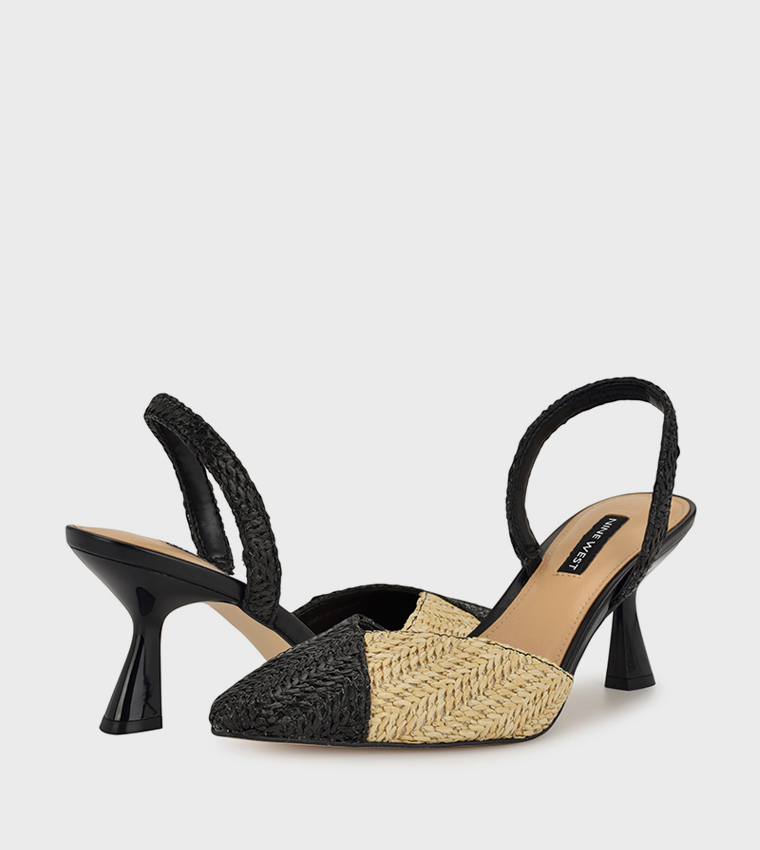 MAOUA Straw Sligback Pumps