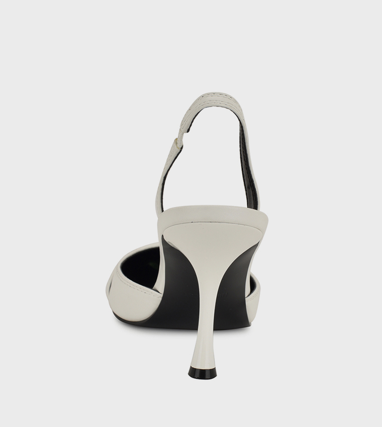PATSIE Buckle Detail Slingback Pumps