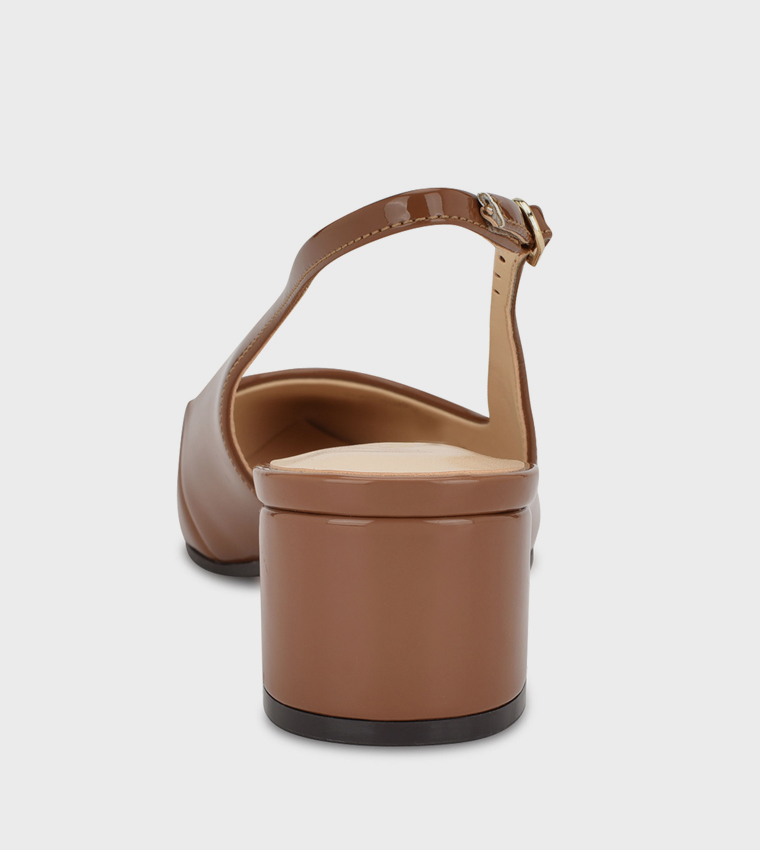 PRIZA Block Heel Slingback Pumps