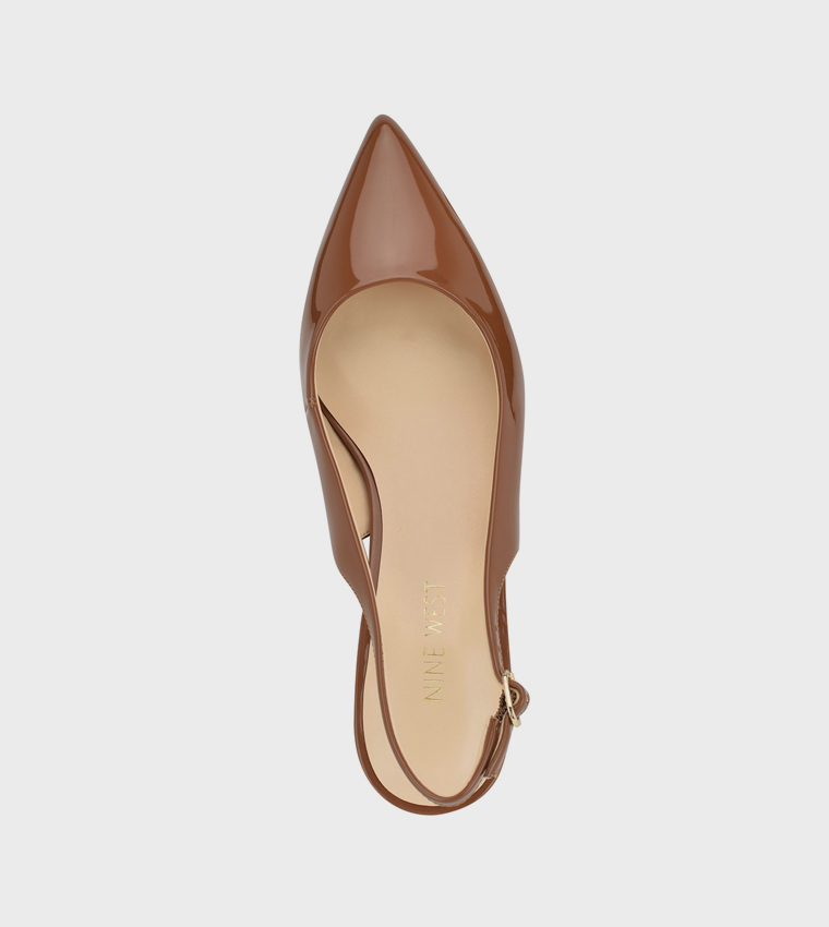 PRIZA Block Heel Slingback Pumps