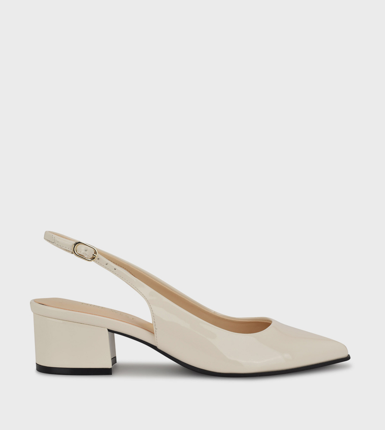 PRIZA Block Heel Slingback Pumps