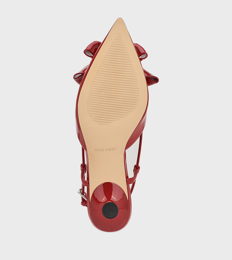 RASKA Appliqued Slingback Pumps
