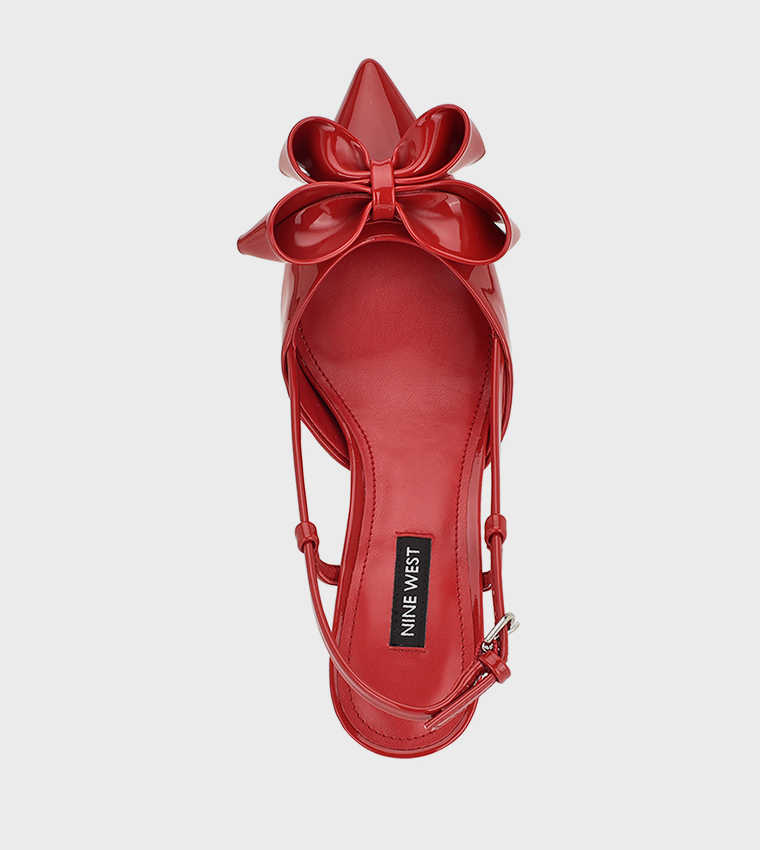 RASKA Appliqued Slingback Pumps