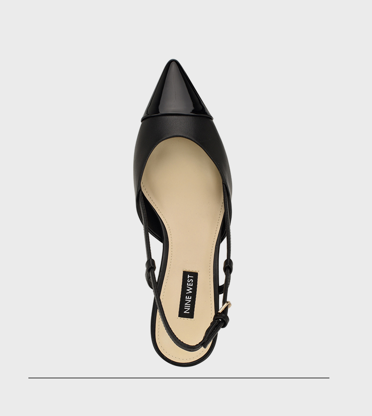 Buy Nine West RIZZY Cap Toe Slingback Pumps In Black | 6thStreet UAE