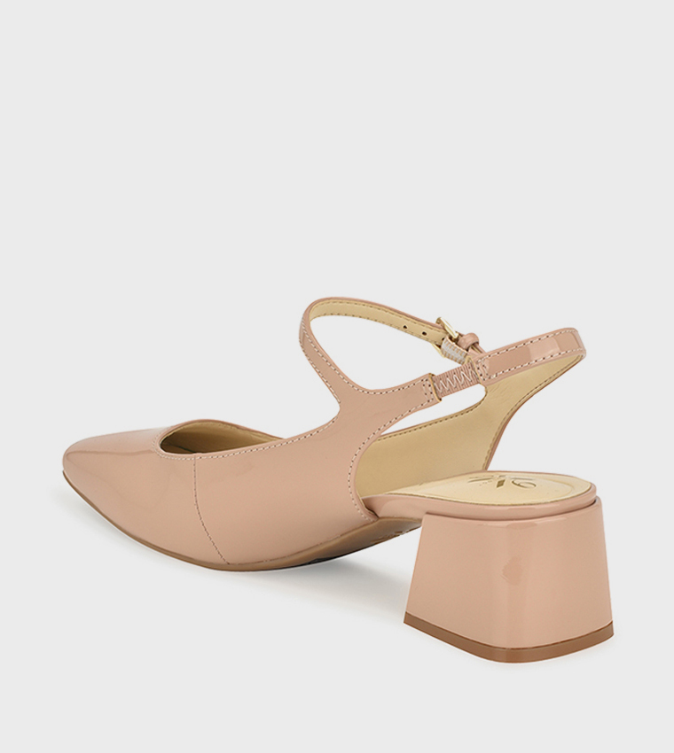 ROSLINX Block Heel Slingback Pumps