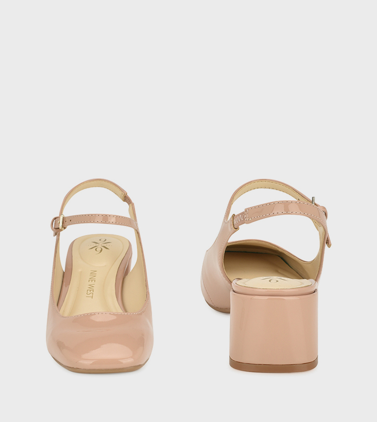 ROSLINX Block Heel Slingback Pumps