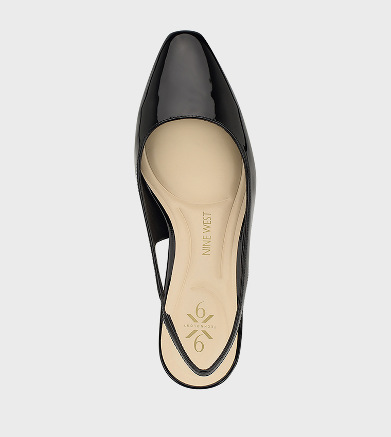 SINEAD Glossy Slingback Pumps