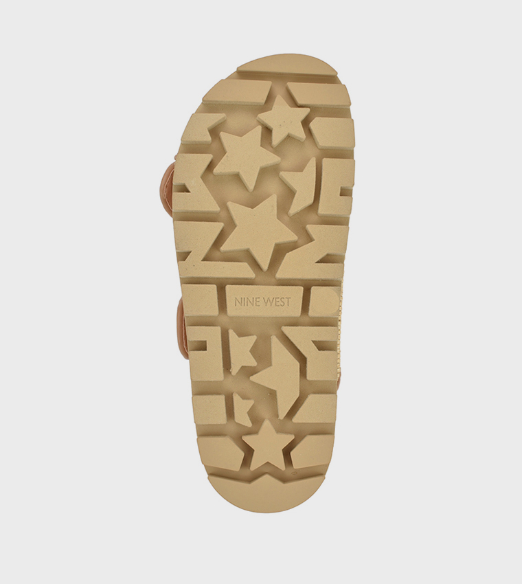 TIMMA Straw Buckle Detail Comfort Sandals