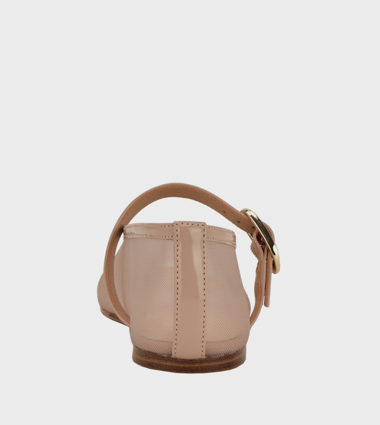 VANCEEN Mesh Almond Toe Mary Janes