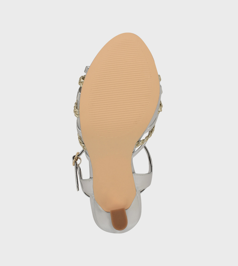 WASER Ankle Strap Heel Sandals
