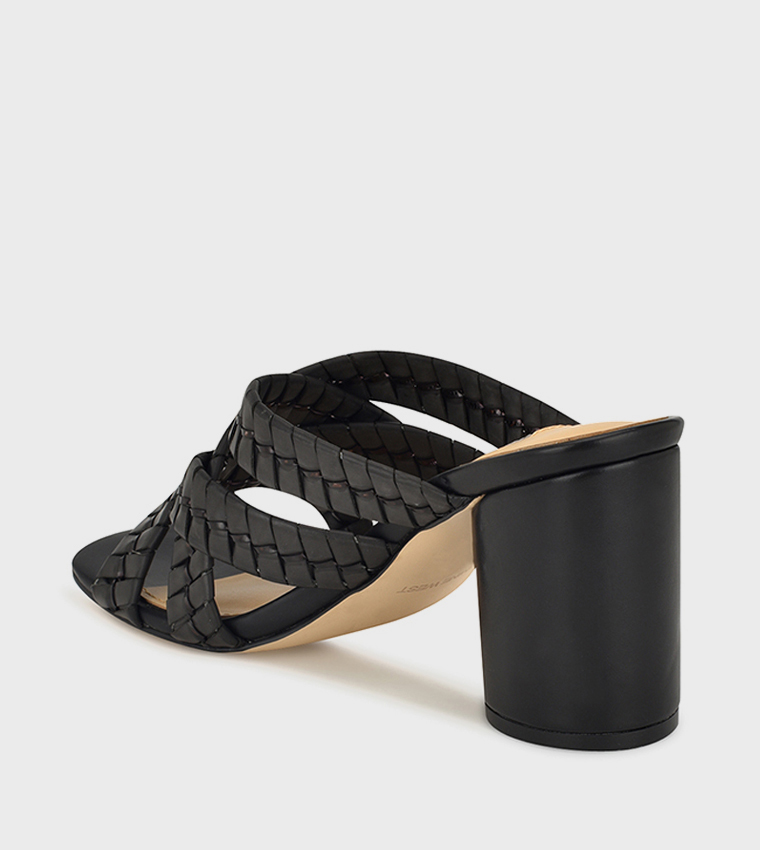 WENEA Criss-Cross Block Heel Sandals