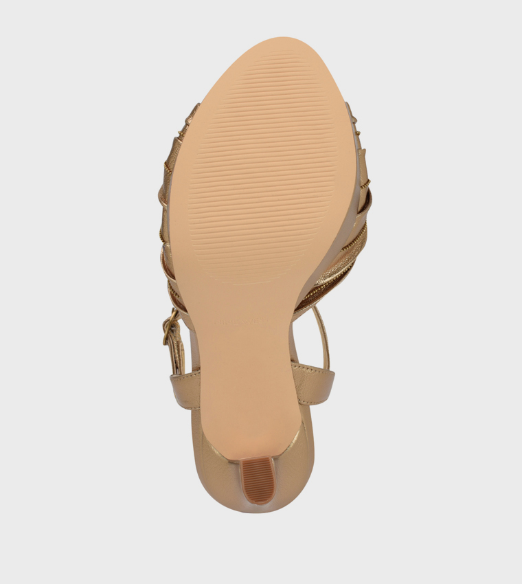 WINNE Ankle Strap Platform Heel Sandals