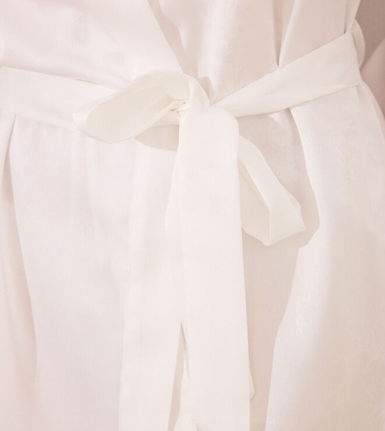 Satin Long Sleeves Night Robe