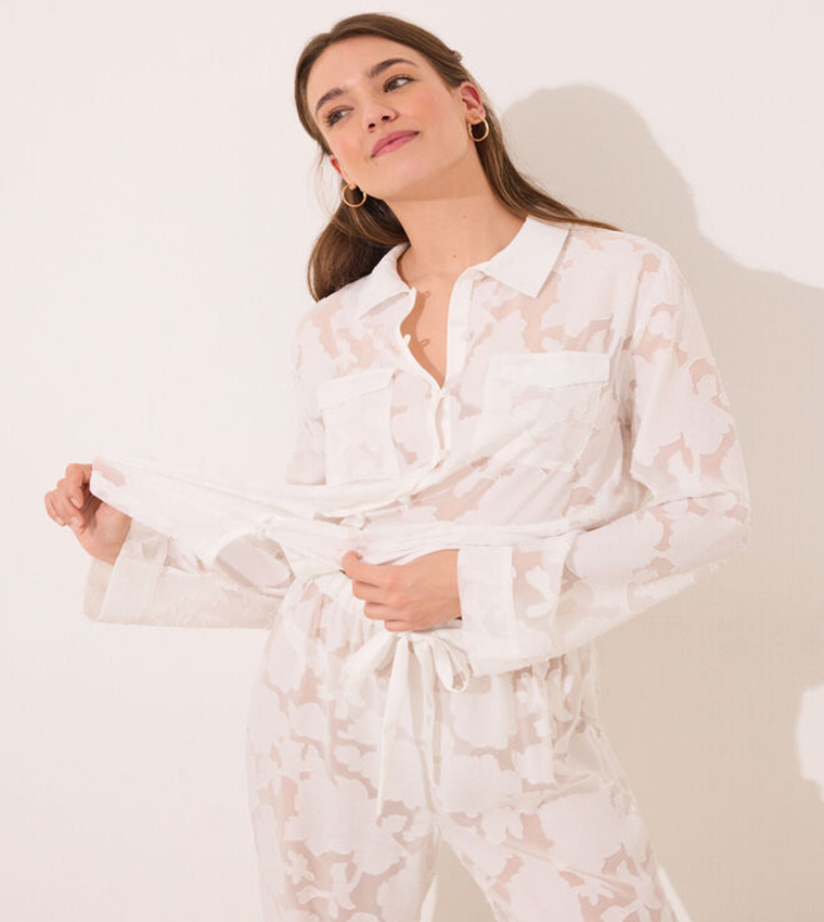 Satin Long Sleeves Pajama Set