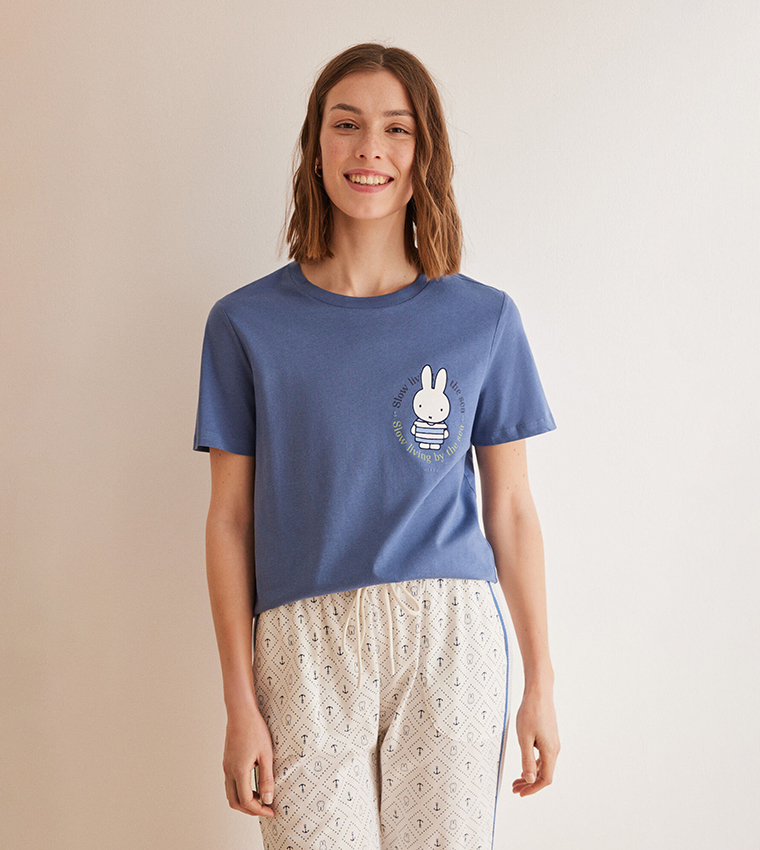 Buy Women'secret MF Miffy Print Short Sleeves Pajama Set In