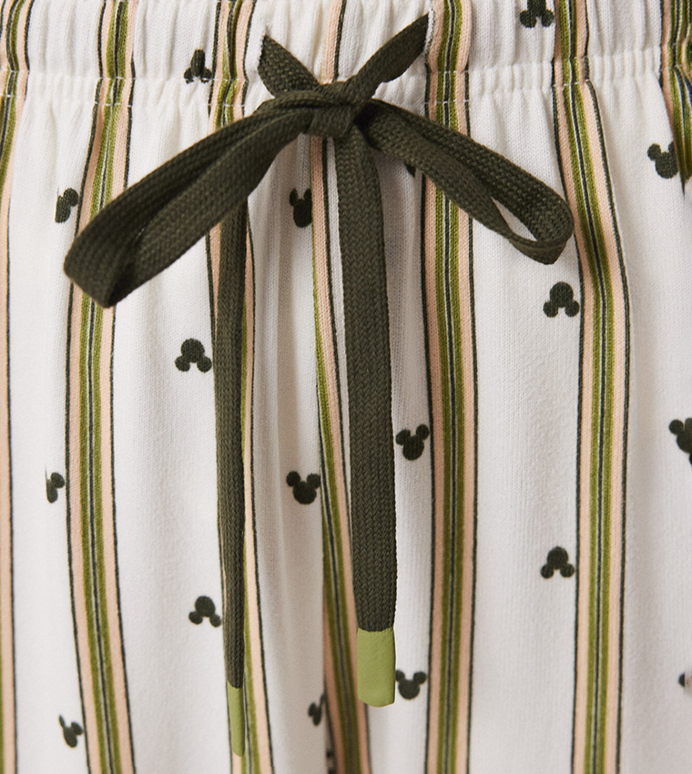 Mickey Mouse Striped Pyjama Set