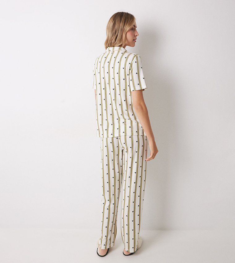Mickey Mouse Striped Pyjama Set
