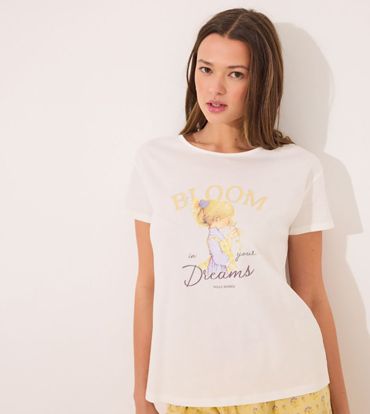 Holly Hobbie Printed Cotton Shorty Pyjama Set