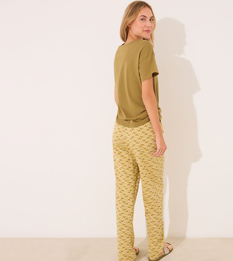 Snoopy Printed Cotton Pyjama Set