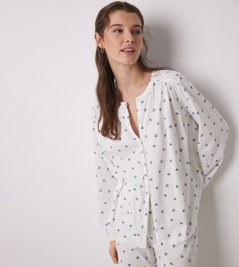 Printed Long Sleeves Pyjama Set