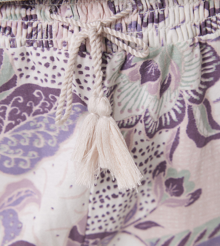 Floral Drawstring Waist Pyjama Pants